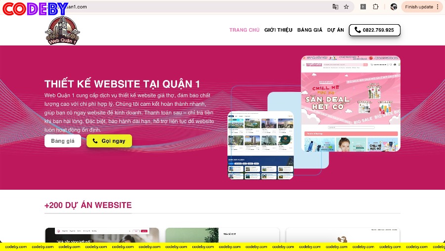 Thêm webquan1 vào Google Search Console